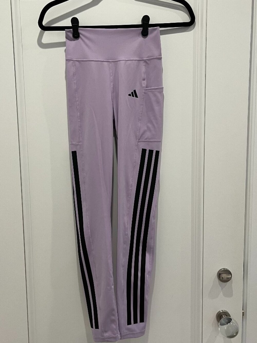 Adidas Optimé Full-Length Legging w/Stripes Size Small